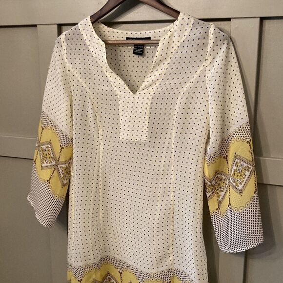 HALE Bob Sheer Boho Long Sleeve Swim Coverup Dress Size Small - Picture 9 of 10